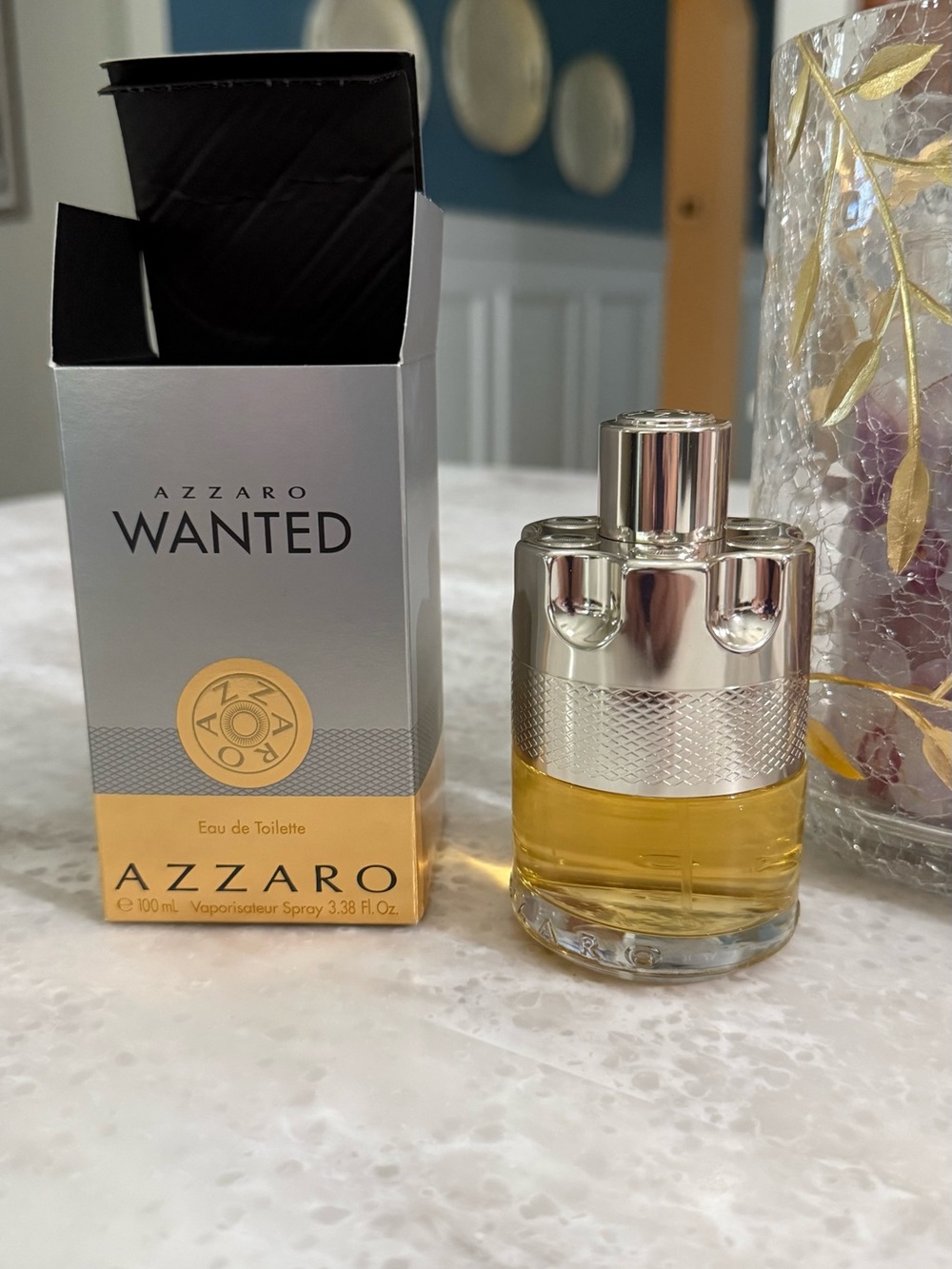 New with box mens Azzaro Wanted full size. Gold/Silver